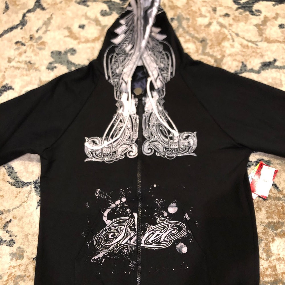 Zippered Hooded Sweater (Hoody) Sz XXL